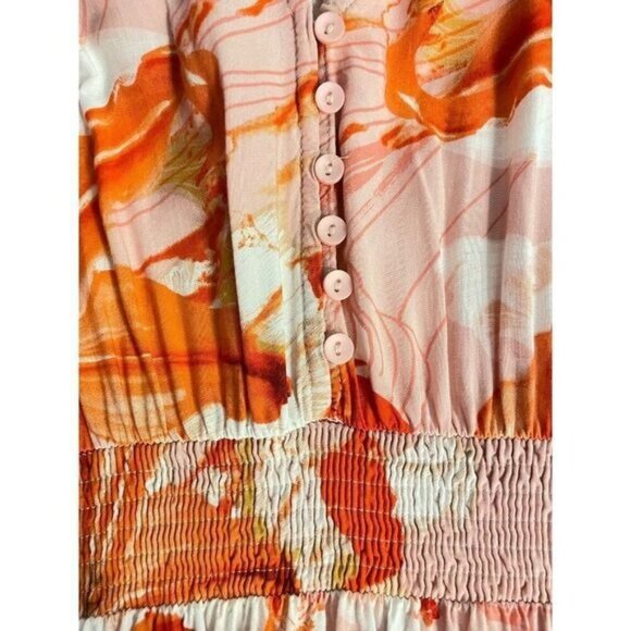 Abel the Label Flower Bomb High Low Dress Size Medium - Picture 6 of 7